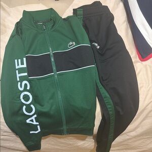 Lacoste Green and Black Athletic Set